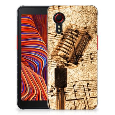 Samsung Galaxy Xcover 5 Siliconen Hoesje met foto Bladmuziek Samsung Galaxy Xcover 5 Siliconen Hoesje met foto Bladmuziek