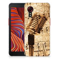 Samsung Galaxy Xcover 5 Siliconen Hoesje met foto Bladmuziek