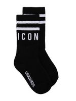 DSQUARED2 KIDS chaussettes à bande Icon signature - Noir - thumbnail