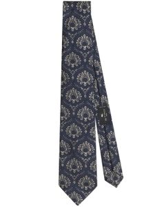 ETRO cravate en jacquard - Bleu