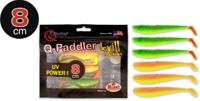 Quantum 8cm Q-Paddler Pack Dark: UV 3x hot shad + 3x desert sunset - thumbnail