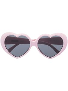 Moschino Eyewear lunettes de soleil à monture cœur - Rose