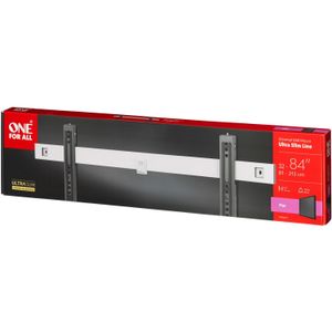 One For All Ultra Slim Line WM 6611 tv-bevestiging 2,29 m (90") Wit, Zwart