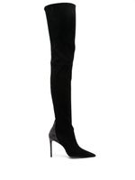 Stuart Weitzman cuissardes Ultrastuart Royale 100 mm en daim - Noir - thumbnail