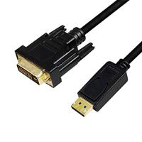 LogiLink CV0133 - DisplayPort (v1.2) naar DVI-D (24+1) aansluitkabel voor FULL HD resoluties van 1080p/60Hz, 5m