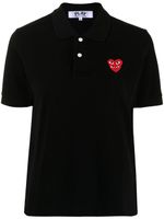 Comme Des Garçons Play polo à patch logo - Noir - thumbnail