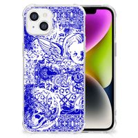 Extreme Case iPhone 14 Angel Skull Blauw