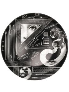 Fornasetti assiette imprimée - Noir