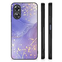 Kleurrijke Telefoonhoesje voor OPPO A17 Watercolor Paars