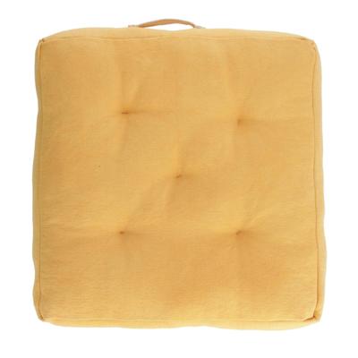 Kave Home Zitkussen 'Sarit' 60 x 60cm, kleur Mosterdgeel