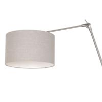 Steinhauer Wand Leeslamp Prestige Chic RVS met 30cm taupe lampenkap 8107ST