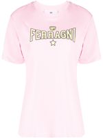 Chiara Ferragni t-shirt en coton à logo - Rose