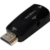 LogiLink CV0107 Adapter [1x HDMI-stekker - 1x VGA-bus] Zwart - thumbnail