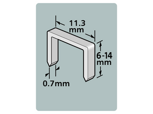 Dutack Niet serie 53 Cnk 14mm blister/1000 st. - 5011016