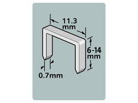 Dutack Niet serie 53 Cnk 14mm blister/1000 st. - 5011016 - thumbnail