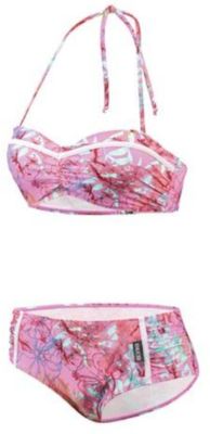bikini BEactive bandeau dames C-cup polyester roze maat 38