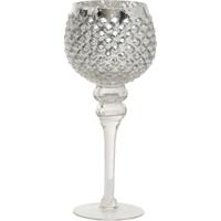 Windlicht Milou zilver 30cm