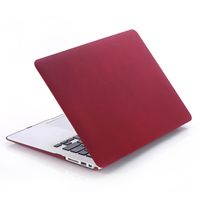 Lunso MacBook Pro 13 inch (2016-2019) cover hoes - case - Sand bordeaux rood - thumbnail