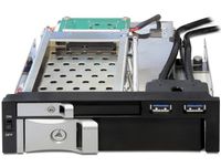 Delock 47209 5,25 mobiel rack voor 1 x 2,5 + 1 x 3,5 SATA HDD + 2 x USB 3.0-poorten - thumbnail