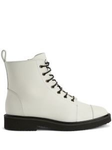 Giuseppe Zanotti bottines Thora à lacets - Blanc