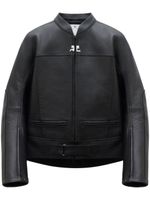 Courrèges veste bomber Scuba en cuir - Noir