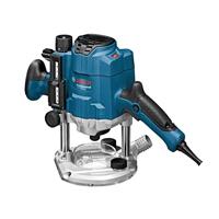 Bosch Professional Bovenfreesmachine Gof 1250 Ce (1250 Watt, Onbelast Toerental 10.000-24.000 Min-1, Incl. Kopieerhulsadapter, Parallelgeleider, Steeksleutel 19 Mm, Spantang, In Doos)
