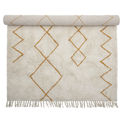 Bloomingville Karpet Geel Katoen Bloomingville Karpet Geel Katoen