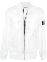 Stone Island veste bomber légère à effet de transparence - Blanc