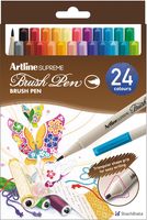 Artline Supreme brushpen, assorti, set van 24 stuks - thumbnail