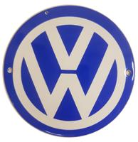 Volkswagen Logo Emaille Bord - 13 cm ø