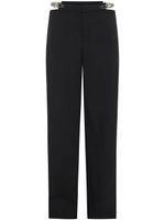 Dion Lee pantalon de tailleur à détail de chaîne - Noir