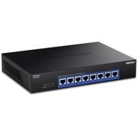 TRENDnet 8-poorts 10G-schakelaar, 8 x 10G RJ-45-poorten, 160Gbps schakelcapaciteit Rack monteerbaar, 10 Gigabit netwerkverbindingen, levenslange bescherming, zwart, TEG-S708