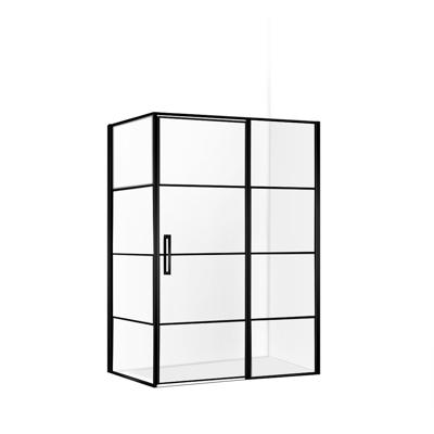 Douchecabine Collins Mat Zwart Vierkant 90x90cm Draaideur Rechts Antikalk Helderglas 8mm Veiligheidsglas Easy Clean Douchecabine Collins Mat Zwart Vierkant 90x90cm Draaideur Rechts Antikalk Helderglas 8mm Veiligheidsglas Easy Clean