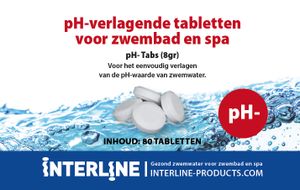 Interline pH-minus tabletten 80 stuks (8 gram)