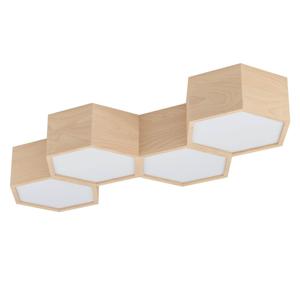 Eglo Houten plafondlamp Mirlas 4-lichts 98862