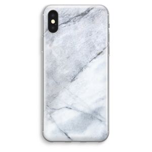 Witte marmer: iPhone XS Max Transparant Hoesje