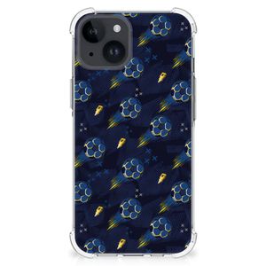 Doorzichtige Silicone Hoesje voor iPhone 15 Voetbal