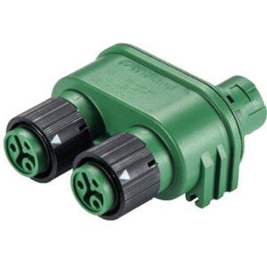 Wieland Electric 46.030.1255.7 Ronde connector verdeler Totaal aantal polen: 2 + PE Serie (ronde connectoren): RST® MINI 1 stuk(s)