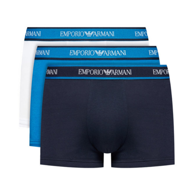 Emporio Armani 3-pack boxershorts - blauw/wit/zwart Emporio Armani 3-pack boxershorts - blauw/wit/zwart