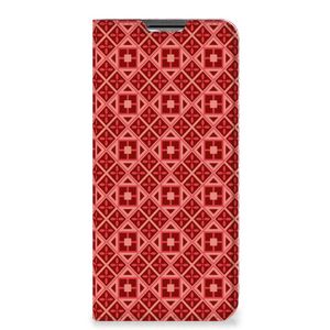 OPPO A54s | A16 | A16s Hoesje met Magneet Batik Rood