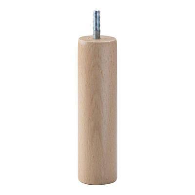 Meubelpoot rond Ø 4 cm en hoogte 15 cm van massief hout (M8)