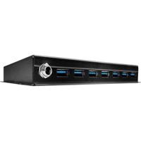 LINDY 7 Port USB 3.0 Metall Hub USB 3.0-hub 7 poorten Zwart