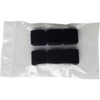 TRU COMPONENTS 682-330-Bag Klittenband vierkanten Om vast te plakken Haak- en lusdeel (l x b) 20 mm x 20 mm Zwart 8 paar