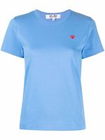 Comme Des Garçons Play t-shirt en coton à logo brodé - Bleu