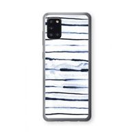 Ink Stripes: Samsung Galaxy A31 Transparant Hoesje