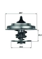 Thermostaat, koelvloeistof TX1871D - thumbnail