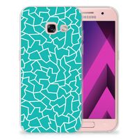 Samsung Galaxy A3 2017 Hoesje maken Cracks Blue