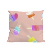 Kussen Icecreams Watercolor Pink 50x50cm. 100% Cotton Complete set