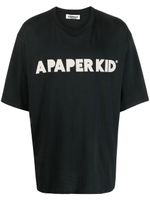 A Paper Kid t-shirt à logo imprimé - Noir