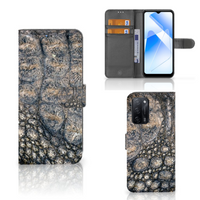 OPPO A16/A16s/A54s Telefoonhoesje met Pasjes Krokodillenprint - thumbnail